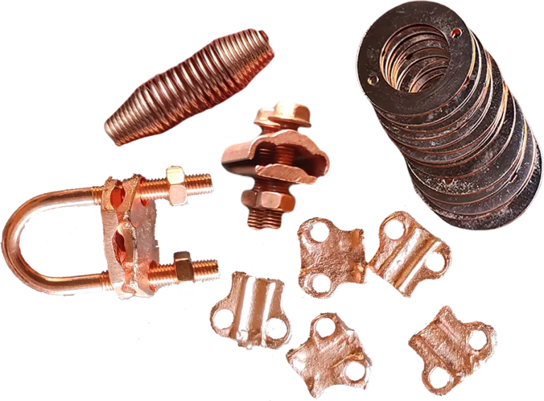 قطعات آبکاری مس شده